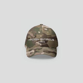 Camo Embroidered Baseball Hat - MAISON ANTONIUS