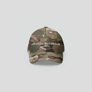 Camo Embroidered Baseball Hat - MAISON ANTONIUS - MAISON ANTONIUS