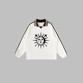 LAPEL COLLAR SWEATSHIRT - Maison Antonius® - Maison Antonius®